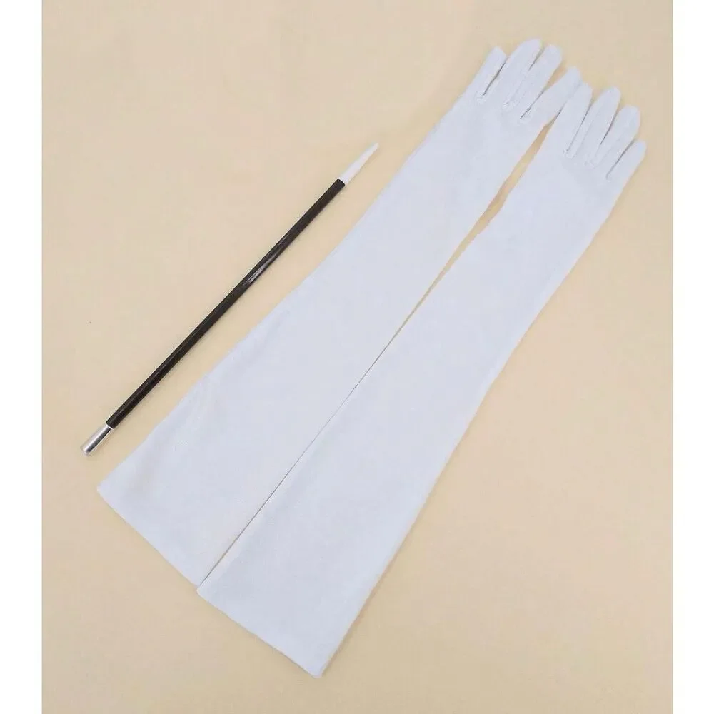 🤍✨ 6PCS 1920s White Accessories Flapper Great Gatsby Retro Costume Set NEW